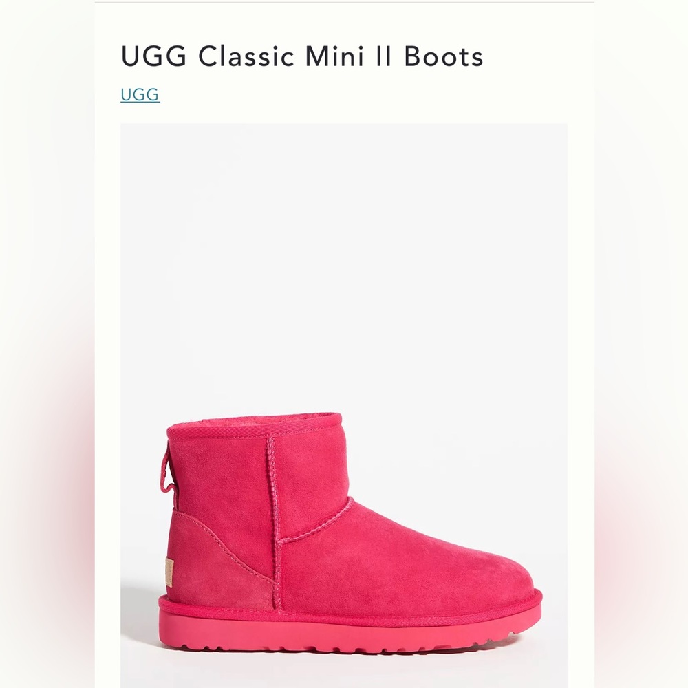 Womens Ugg Boots Size 8 EEUC Pink.